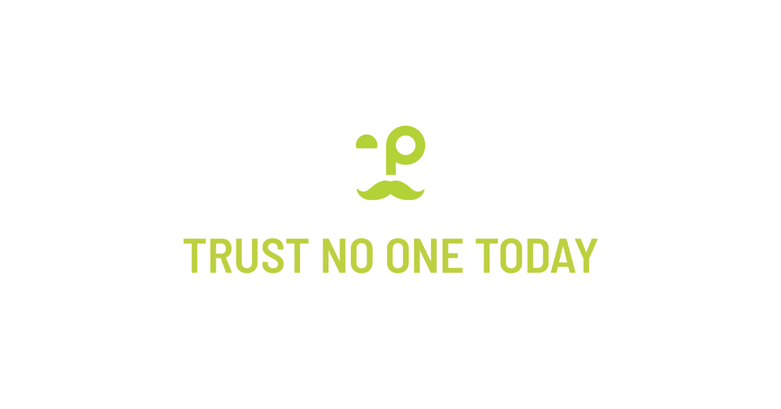 PriceWeber April Fools' Day logo Trust No One Today
