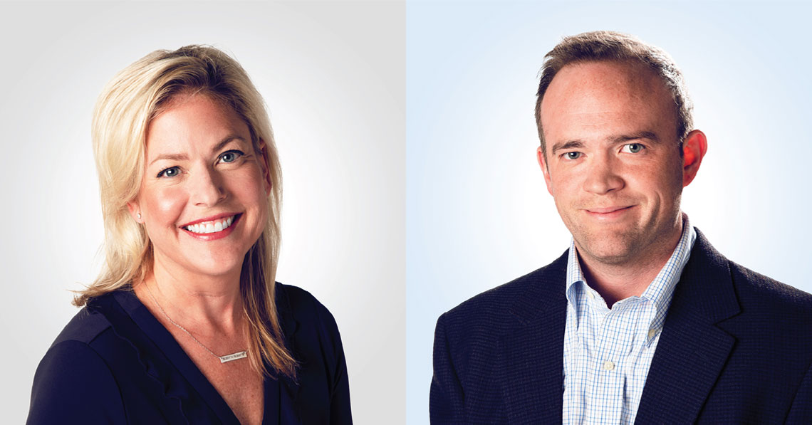 Susan Hovehamp and Jonathan Bone PriceWeber's new shareholders