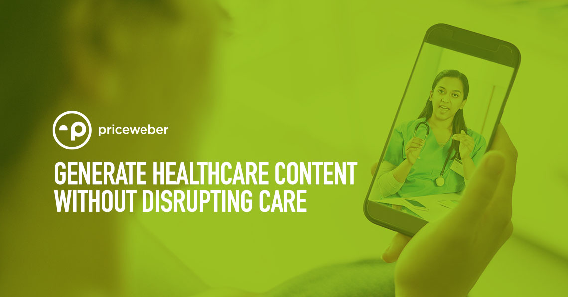 Generate Healthcare Content Without Disrupting Care Header