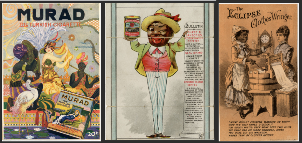 19th and early 20th century ads depicting African Americans