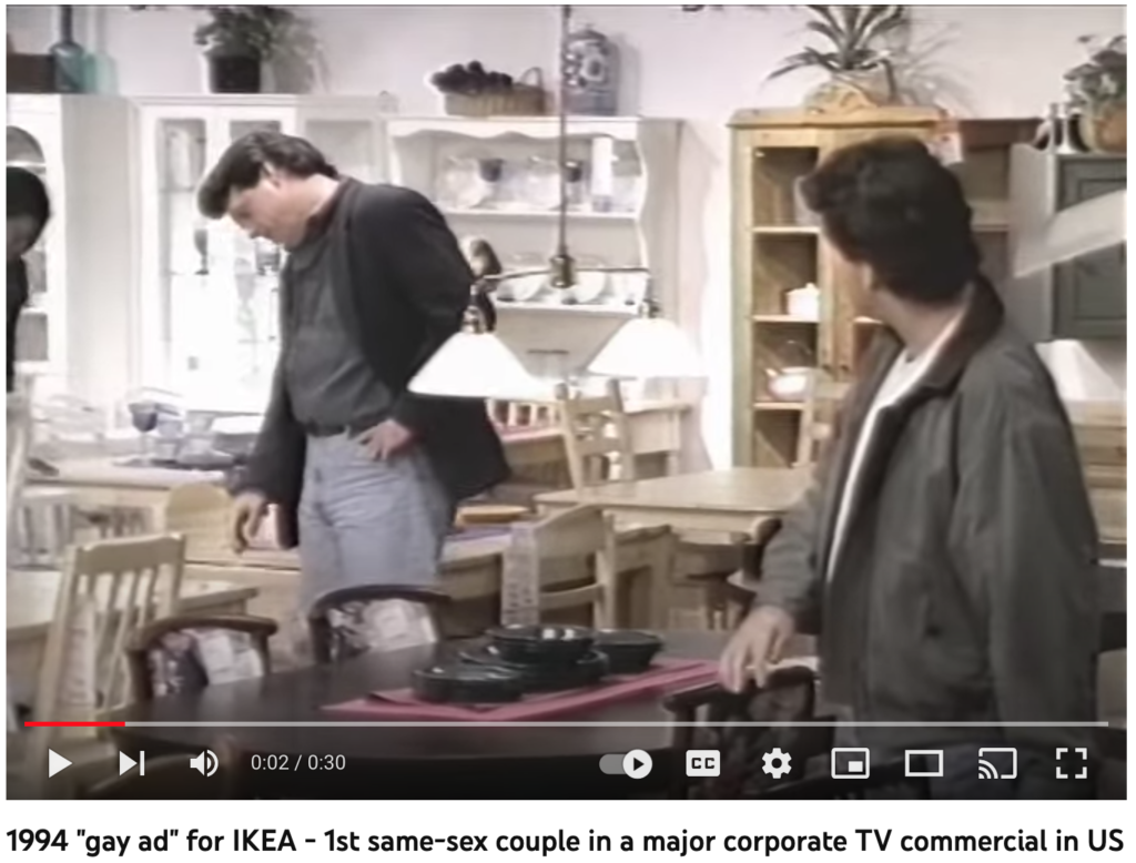 First Same-Sex Couple in an Ad - IKEA 1994