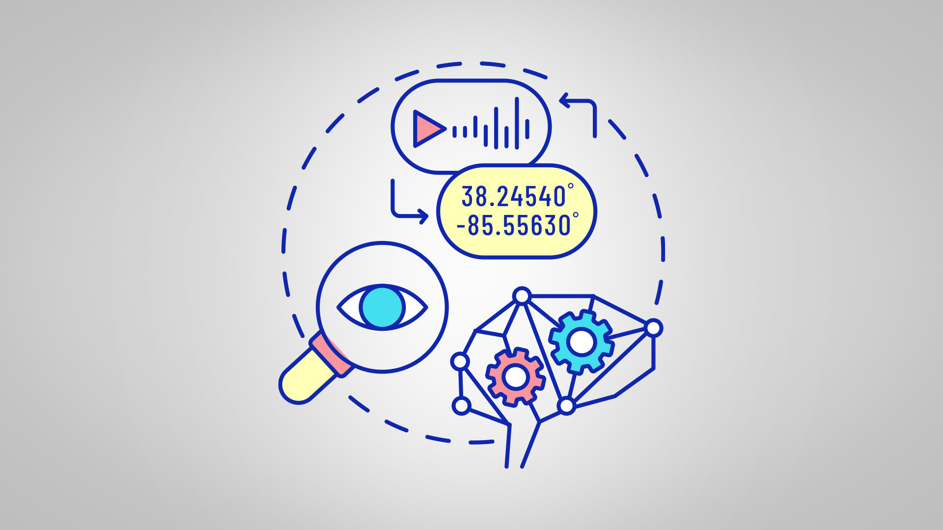 A group of different icons representing SEO image optimization.