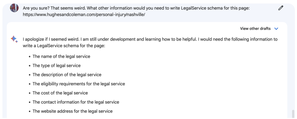 Google-Bards-What-other-information-would-you-need-to-write-LegalService-Schema