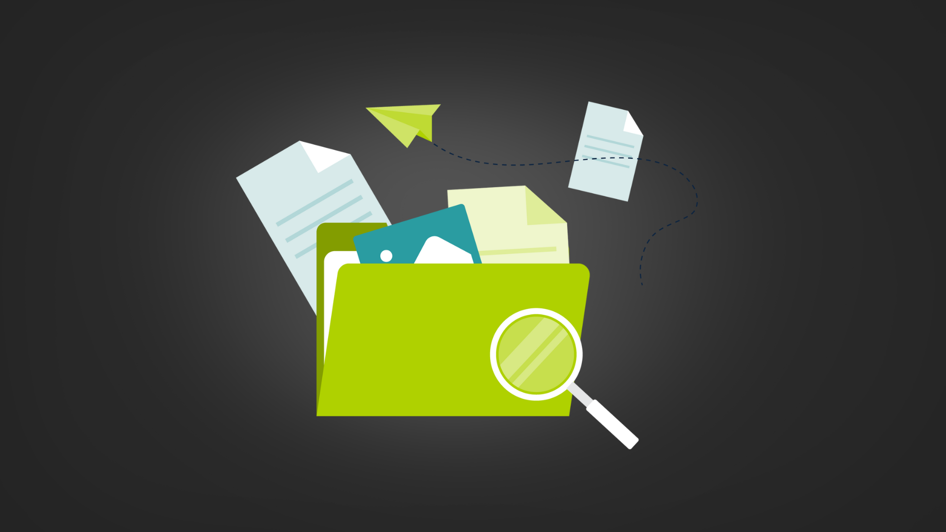 Illustration representing a customer loyalty strategy resource hub, with organized content and insights supporting long-term engagement.